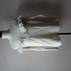 NWT Sinequanone Sweater with Fringe Detail